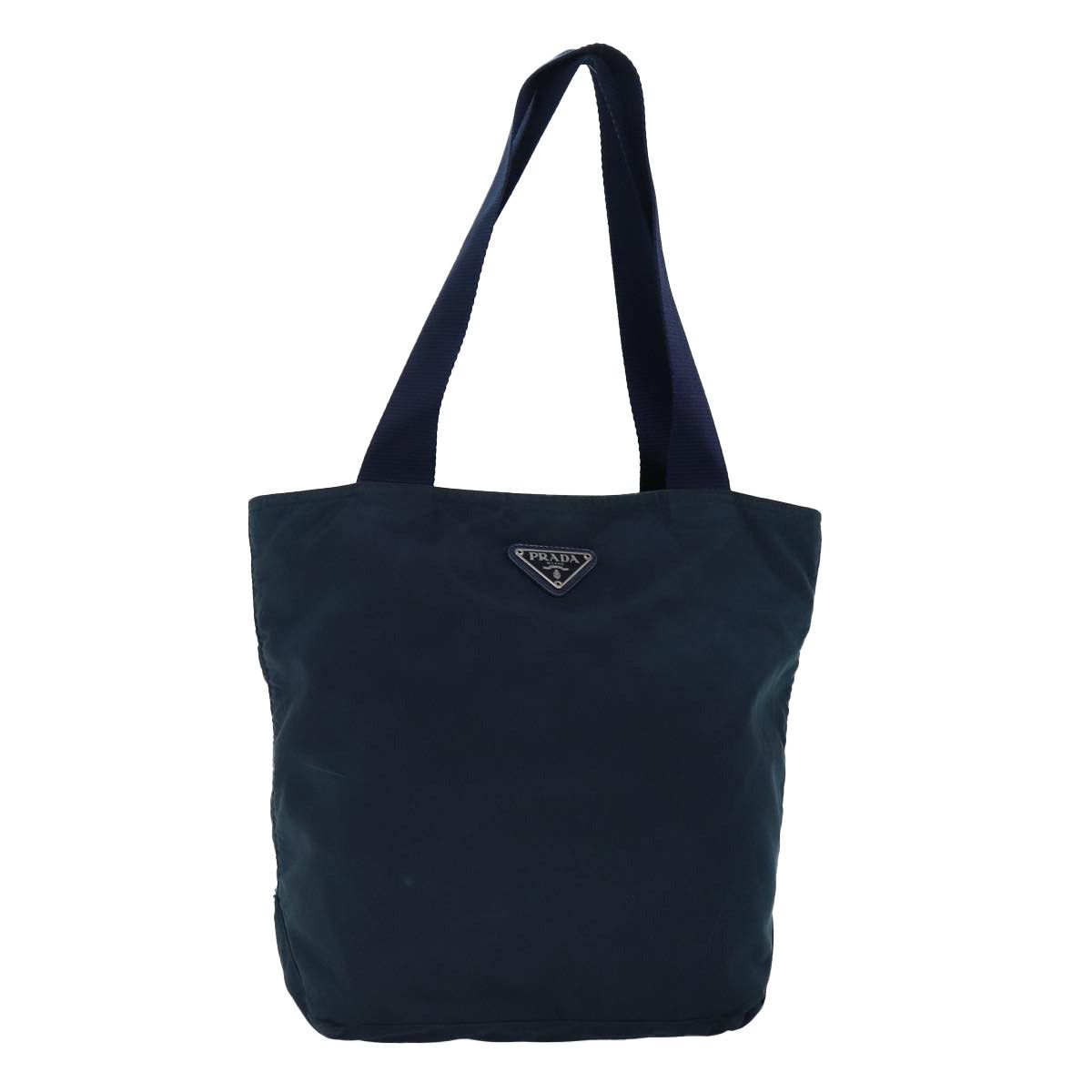 Prada Tessuto Navy Synthetic Tote Bag (Pre-Owned) Size ONE SIZE - 17 Thumbnail