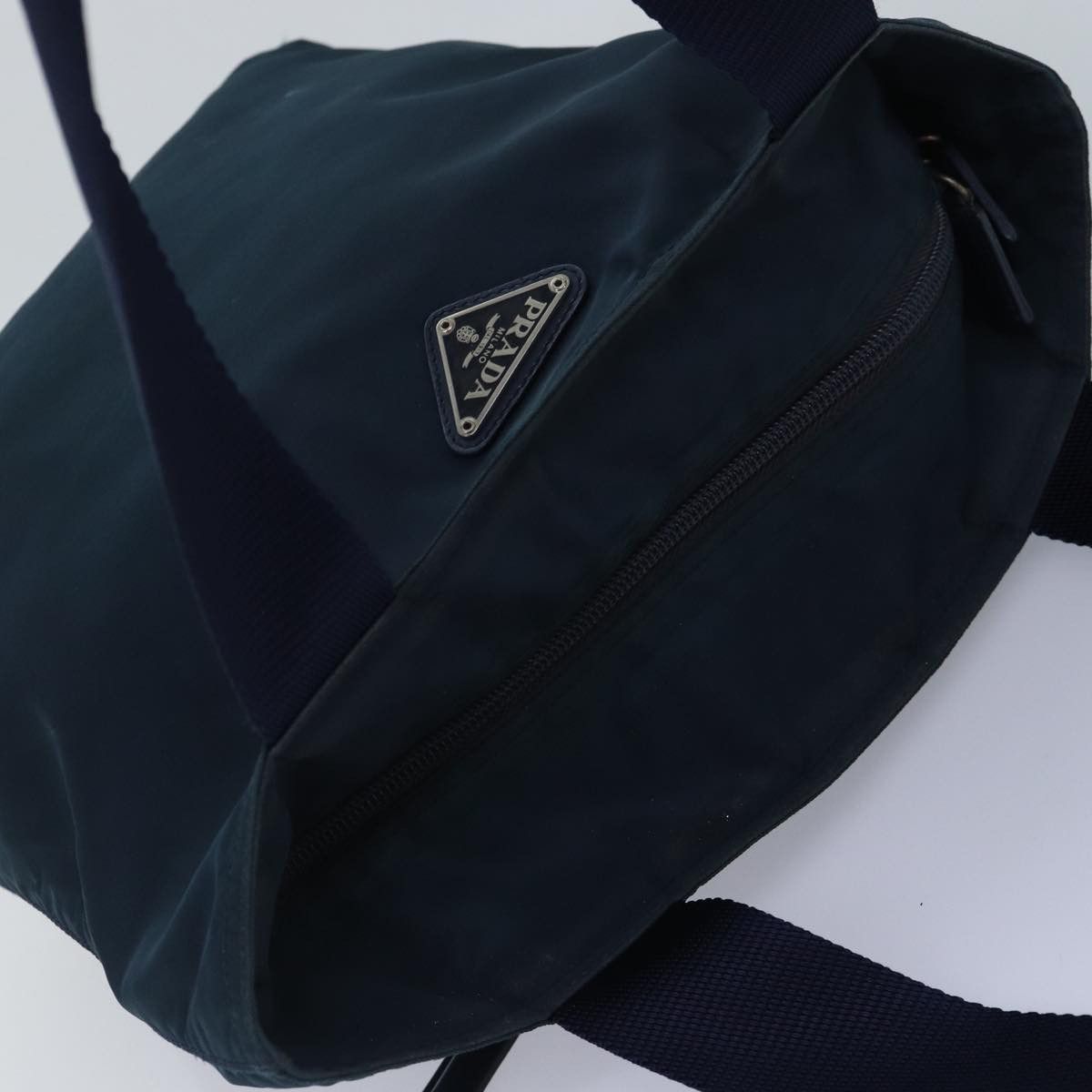 Prada Tessuto Navy Synthetic Tote Bag (Pre-Owned) Size ONE SIZE - 6 Thumbnail
