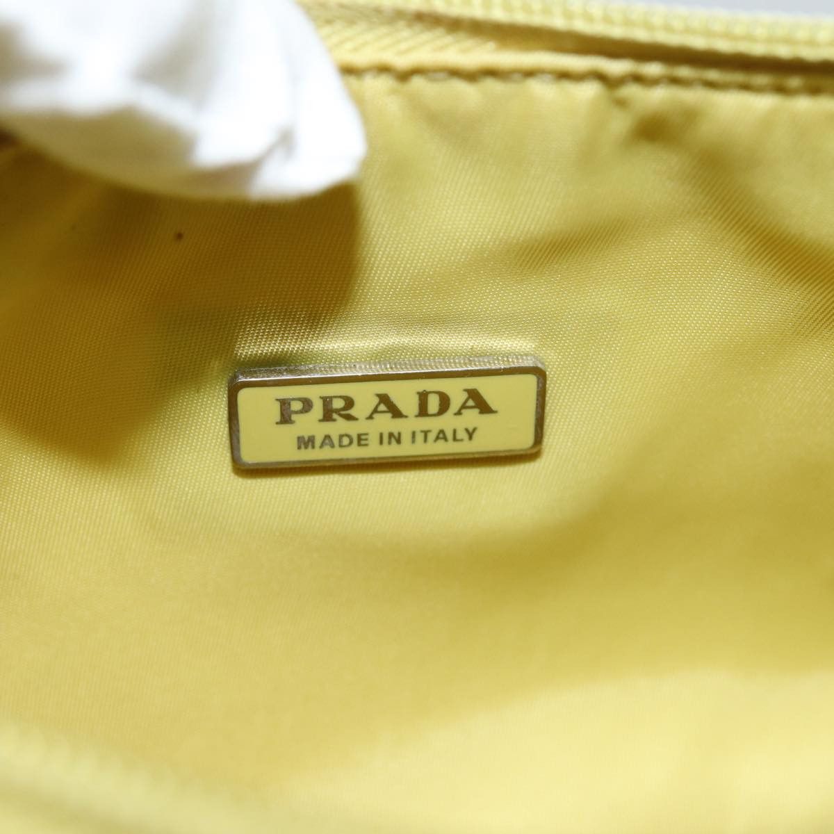 Prada Re-Edition Yellow Synthetic Clutch Bag (Pre-Owned) Size ONE SIZE - 7 Thumbnail