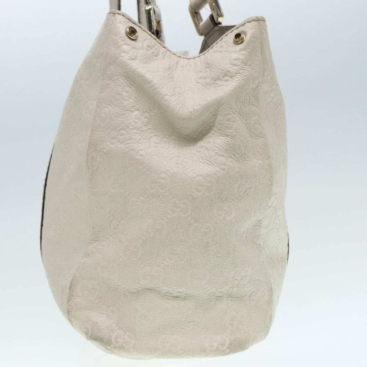 Gucci ssima White Canvas Handbag (Pre-Owned) Size ONE SIZE - 4 Thumbnail
