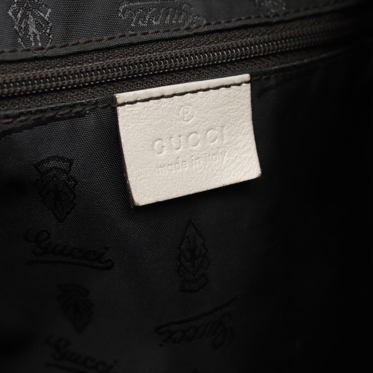 Gucci ssima White Canvas Handbag (Pre-Owned) Size ONE SIZE - 13 Thumbnail