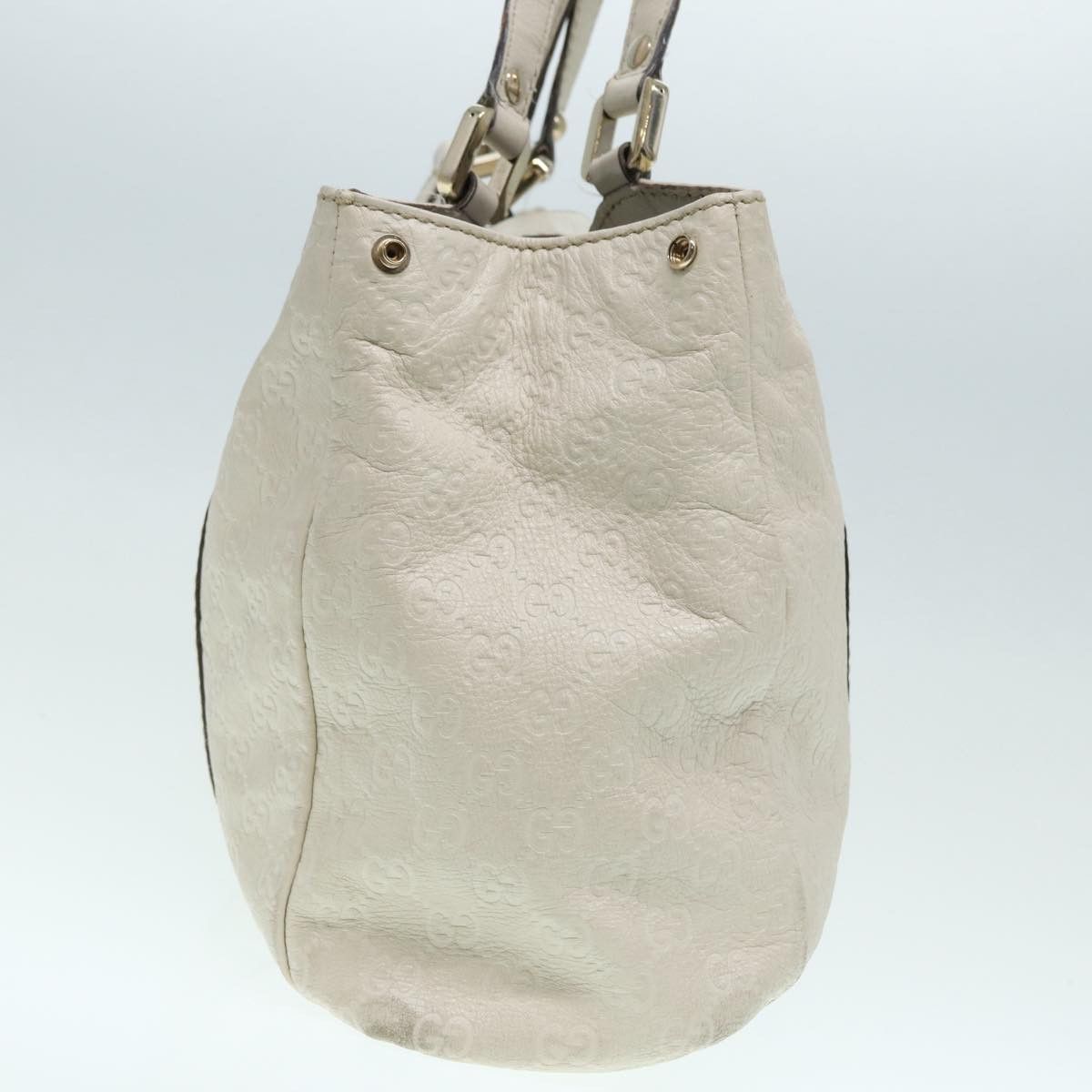 Gucci ssima White Canvas Handbag (Pre-Owned) Size ONE SIZE - 3 Thumbnail
