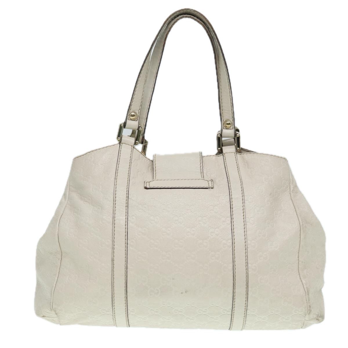Gucci ssima White Canvas Handbag (Pre-Owned) Size ONE SIZE - 2 Thumbnail