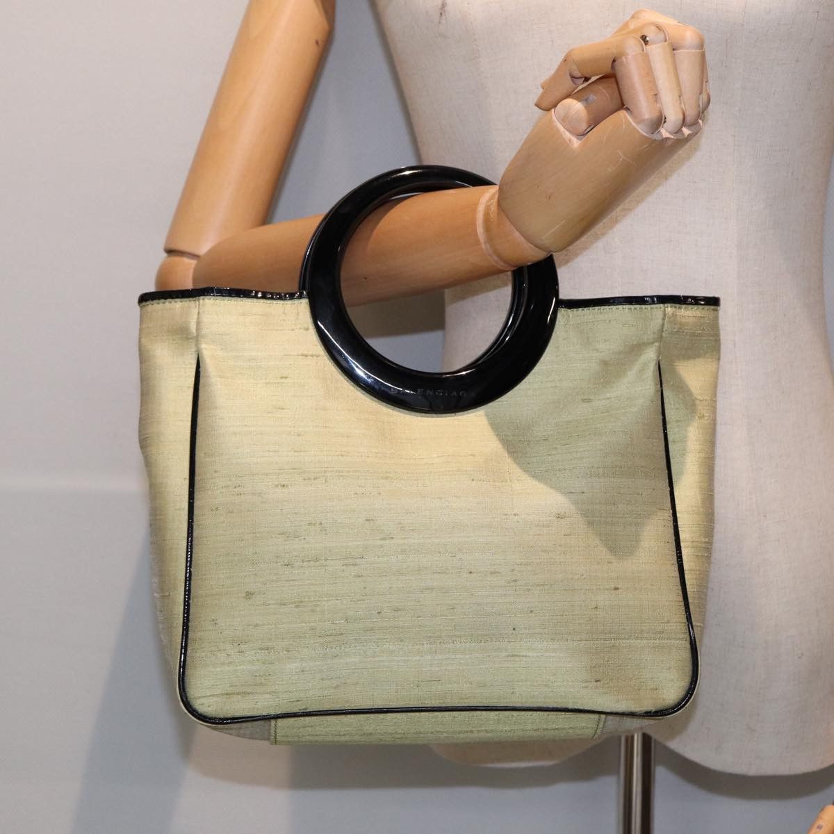 Balenciaga City Yellow Canvas Handbag (Pre-Owned) Size ONE SIZE - 7 Thumbnail