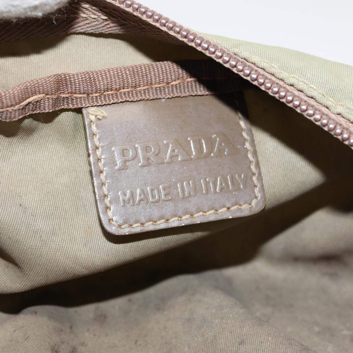 Prada Tessuto Khaki Synthetic Clutch Bag (Pre-Owned) Size ONE SIZE - 11 Thumbnail