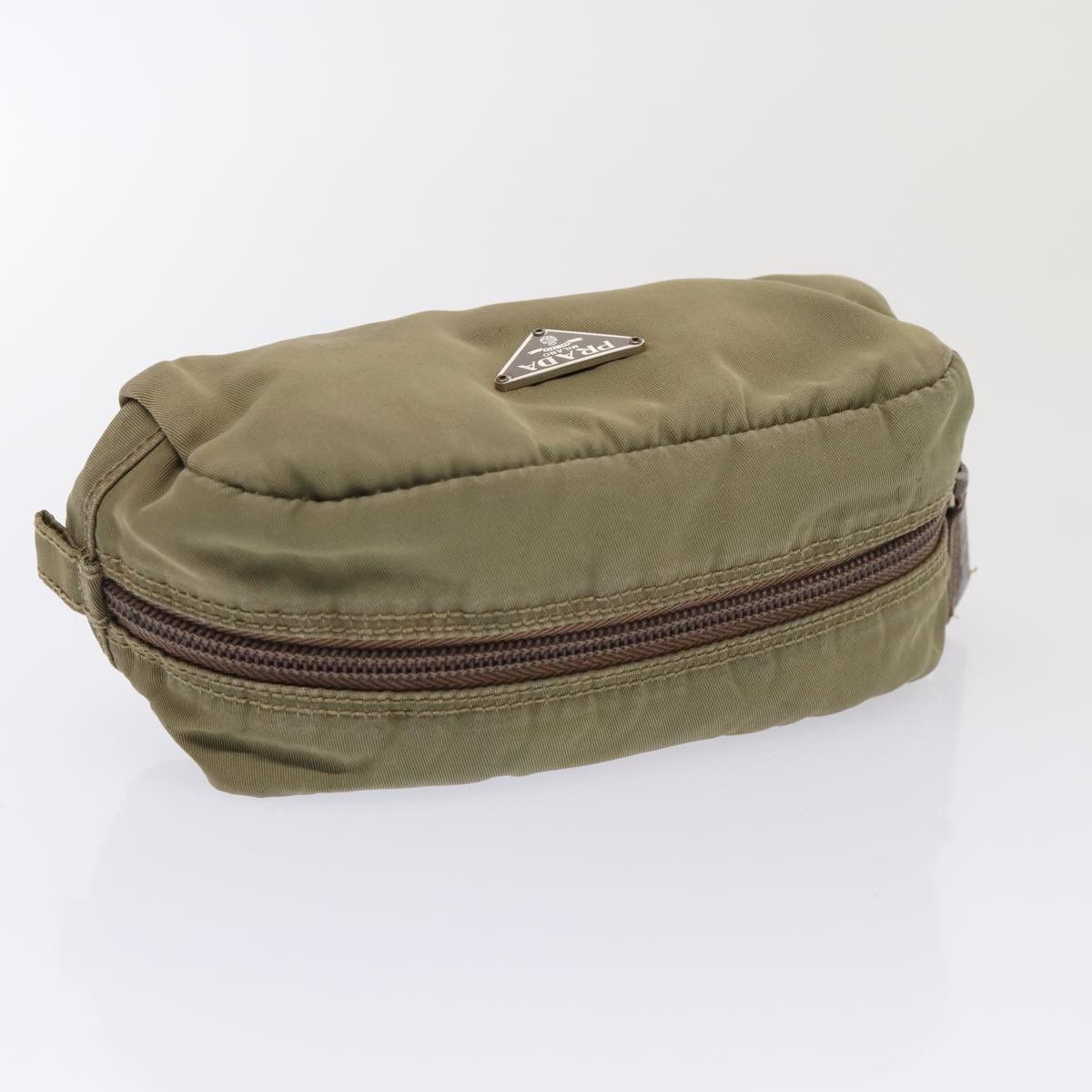 Prada Tessuto Khaki Synthetic Clutch Bag (Pre-Owned) Size ONE SIZE - 4 Thumbnail