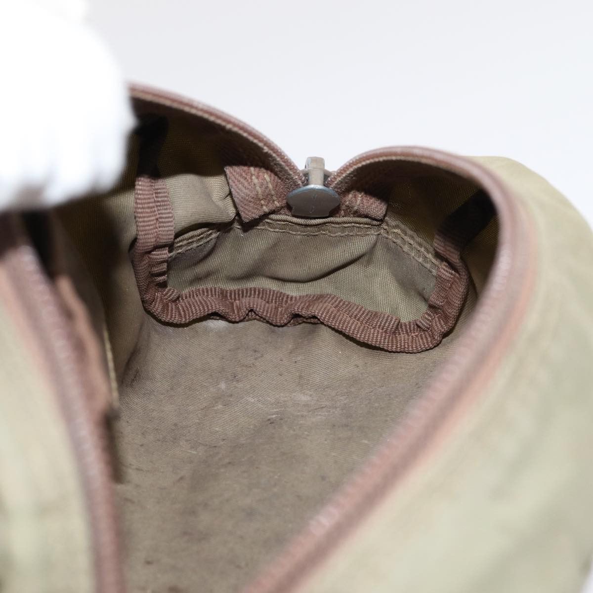 Prada Tessuto Khaki Synthetic Clutch Bag (Pre-Owned) Size ONE SIZE - 17 Thumbnail