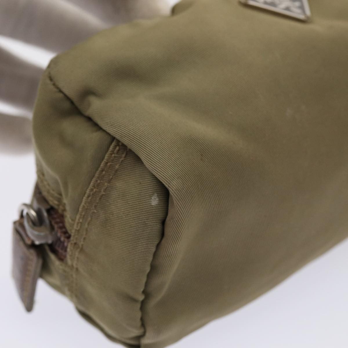 Prada Tessuto Khaki Synthetic Clutch Bag (Pre-Owned) Size ONE SIZE - 7 Thumbnail