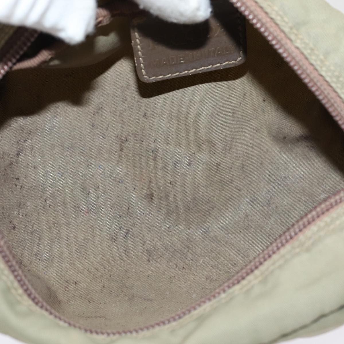 Prada Tessuto Khaki Synthetic Clutch Bag (Pre-Owned) Size ONE SIZE - 5 Thumbnail