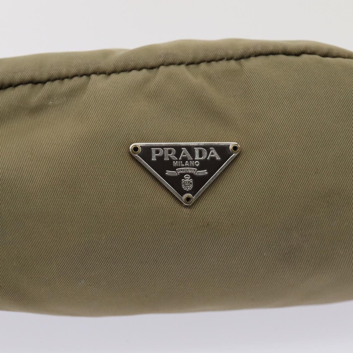 Prada Tessuto Khaki Synthetic Clutch Bag (Pre-Owned) Size ONE SIZE - 15 Thumbnail