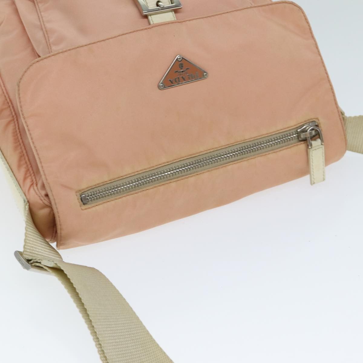 Prada Tessuto Pink Synthetic Shoulder Bag (Pre-Owned) Size ONE SIZE - 8 Thumbnail