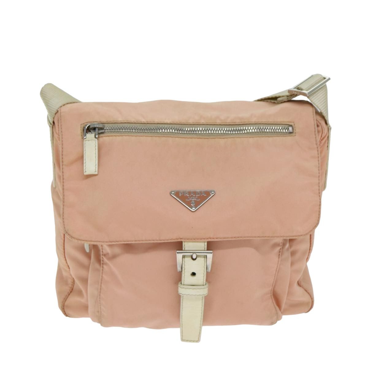 Prada Tessuto Pink Synthetic Shoulder Bag (Pre-Owned) Size ONE SIZE - 15 Thumbnail