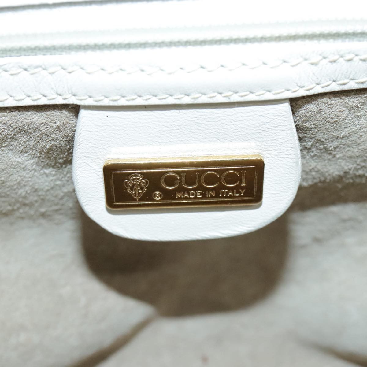 Gucci White Leather Shoulder Bag (Pre-Owned) Size ONE SIZE - 13 Thumbnail
