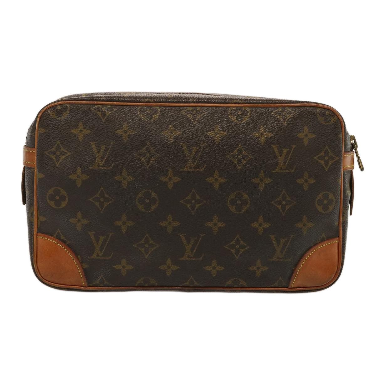 Louis Vuitton Compiegne 28 Brown Canvas Clutch Bag (Pre-Owned) Size ONE SIZE - 2 Thumbnail