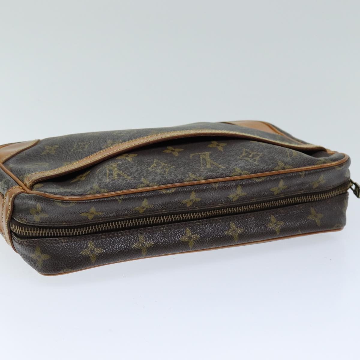 Louis Vuitton Compiegne 28 Brown Canvas Clutch Bag (Pre-Owned) Size ONE SIZE - 4 Thumbnail