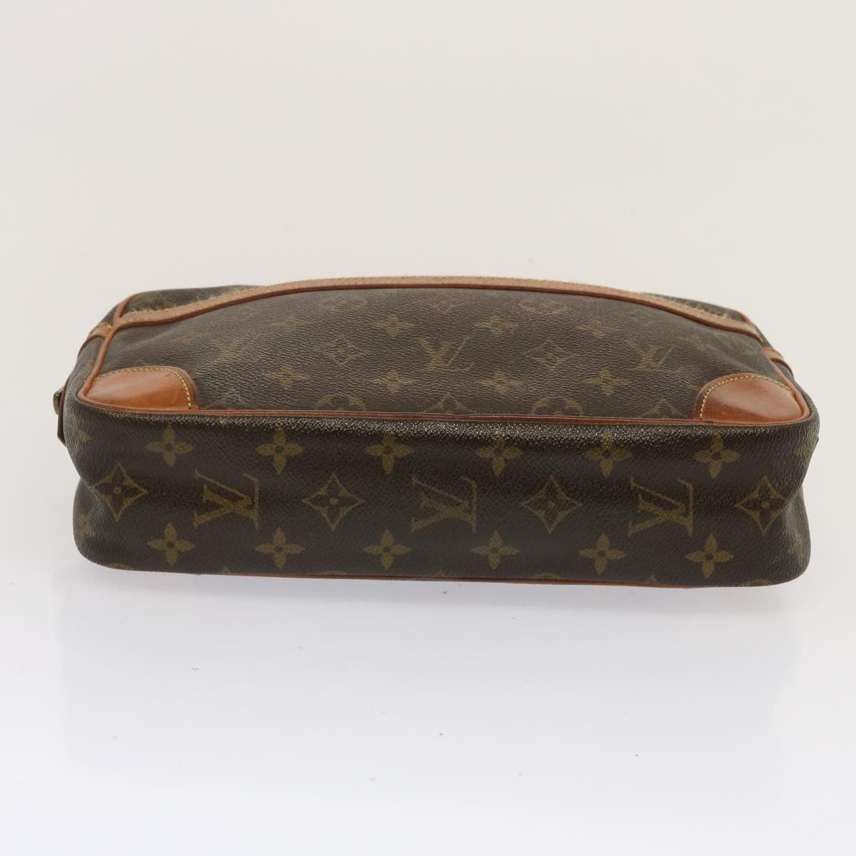 Louis Vuitton Compiegne 28 Brown Canvas Clutch Bag (Pre-Owned) Size ONE SIZE - 3 Thumbnail