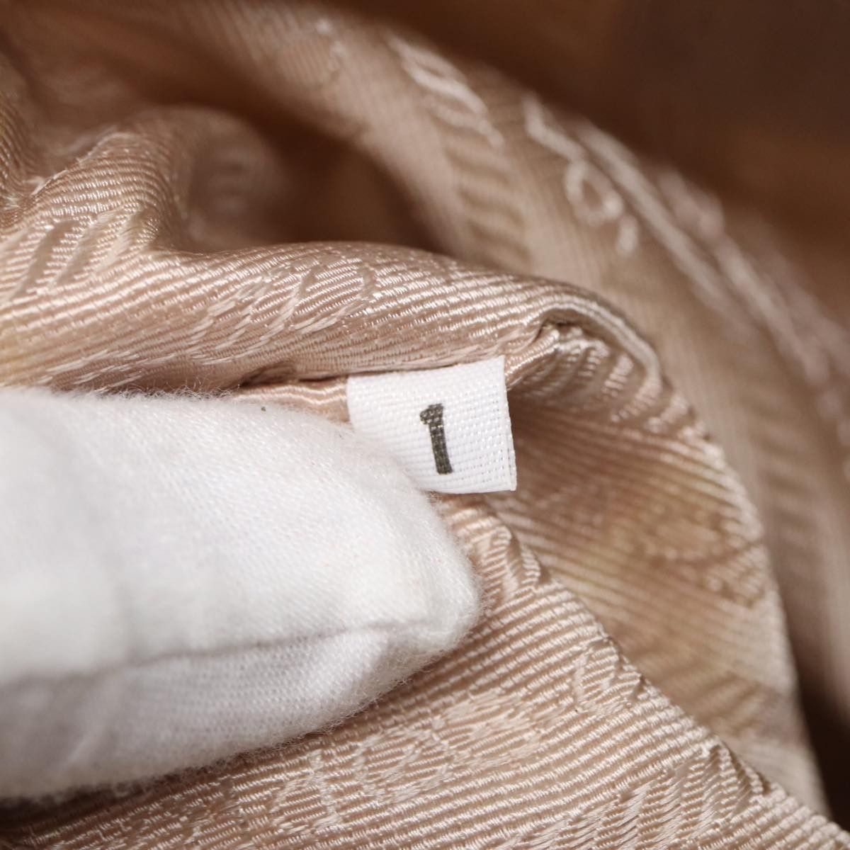 Prada Tessuto Beige Synthetic Handbag (Pre-Owned) Size ONE SIZE - 13 Thumbnail