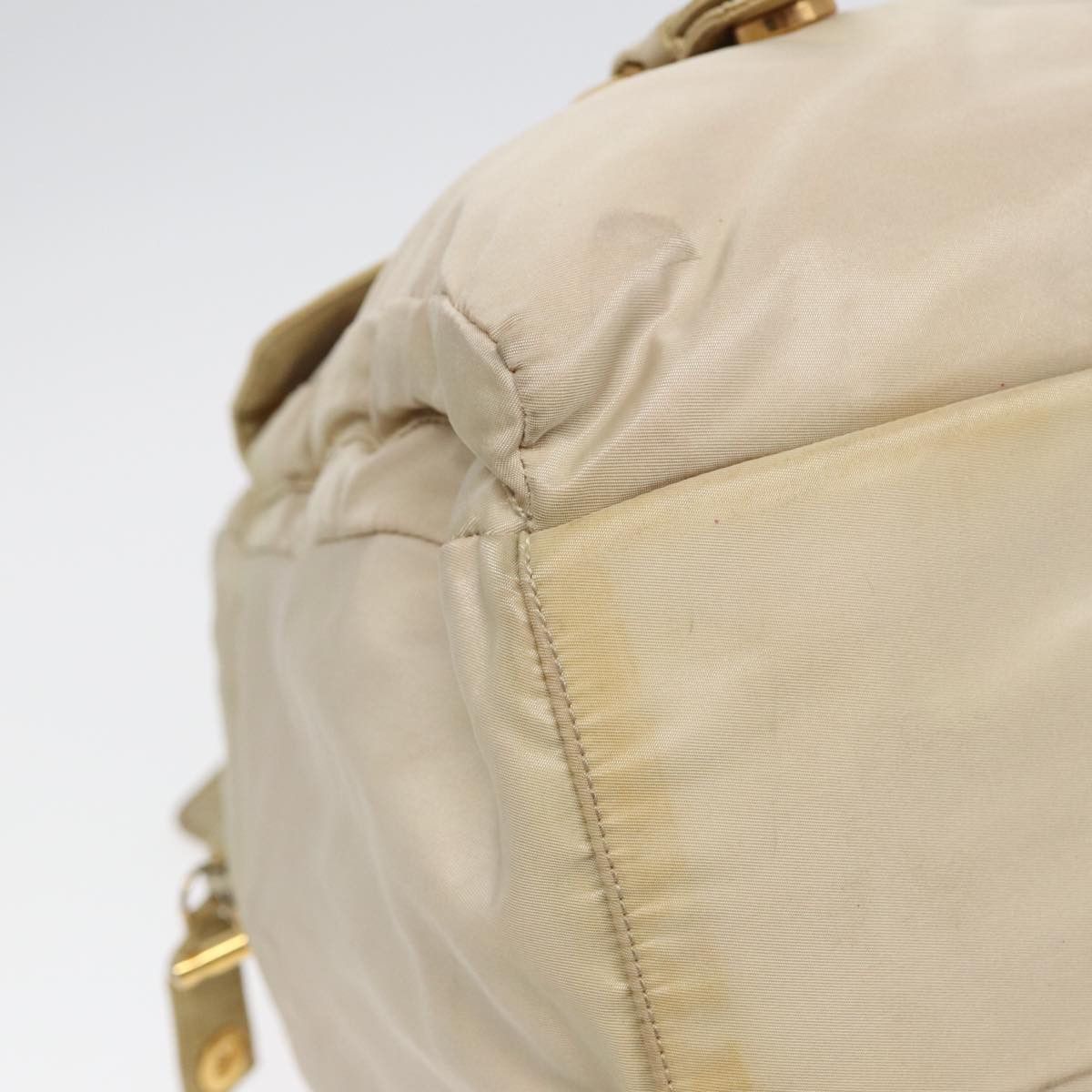 Prada Tessuto Beige Synthetic Handbag (Pre-Owned) Size ONE SIZE - 9 Thumbnail