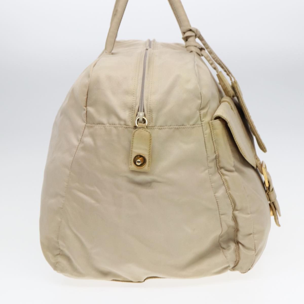 Prada Tessuto Beige Synthetic Handbag (Pre-Owned) Size ONE SIZE - 3 Thumbnail