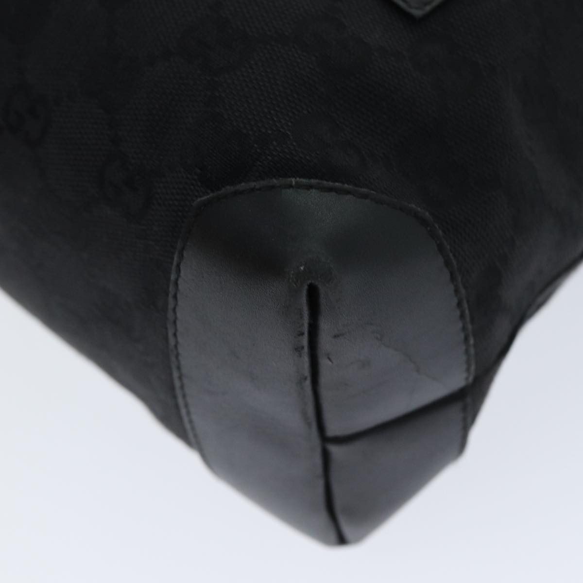 Gucci Gg Canvas Black Canvas Tote Bag (Pre-Owned) Size ONE SIZE - 14 Thumbnail