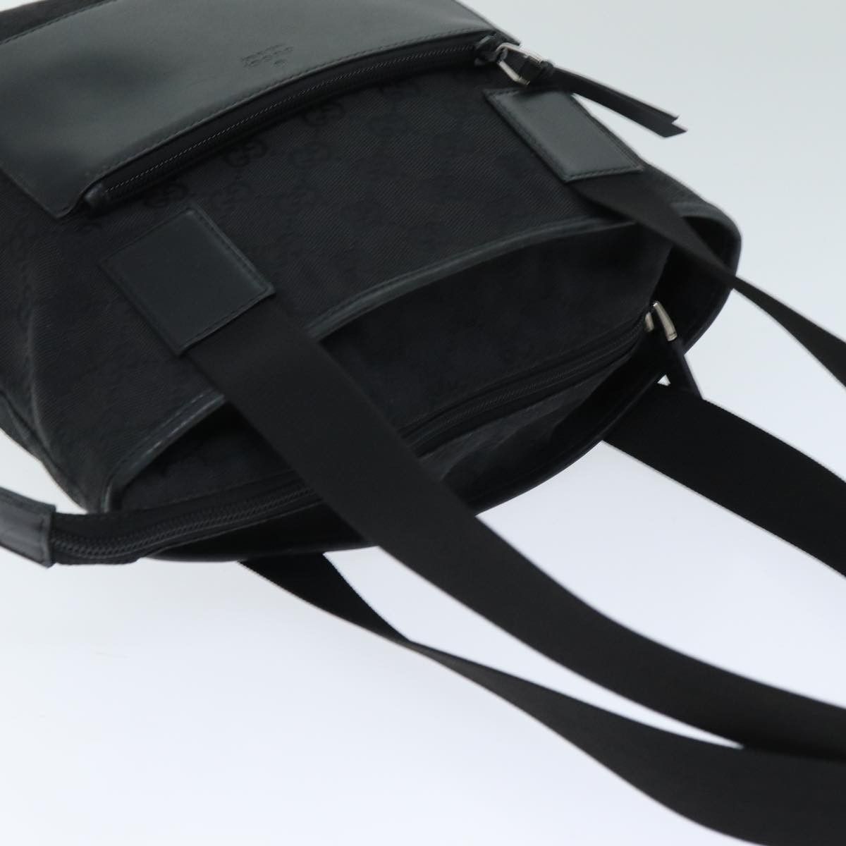 Gucci Gg Canvas Black Canvas Tote Bag (Pre-Owned) Size ONE SIZE - 4 Thumbnail