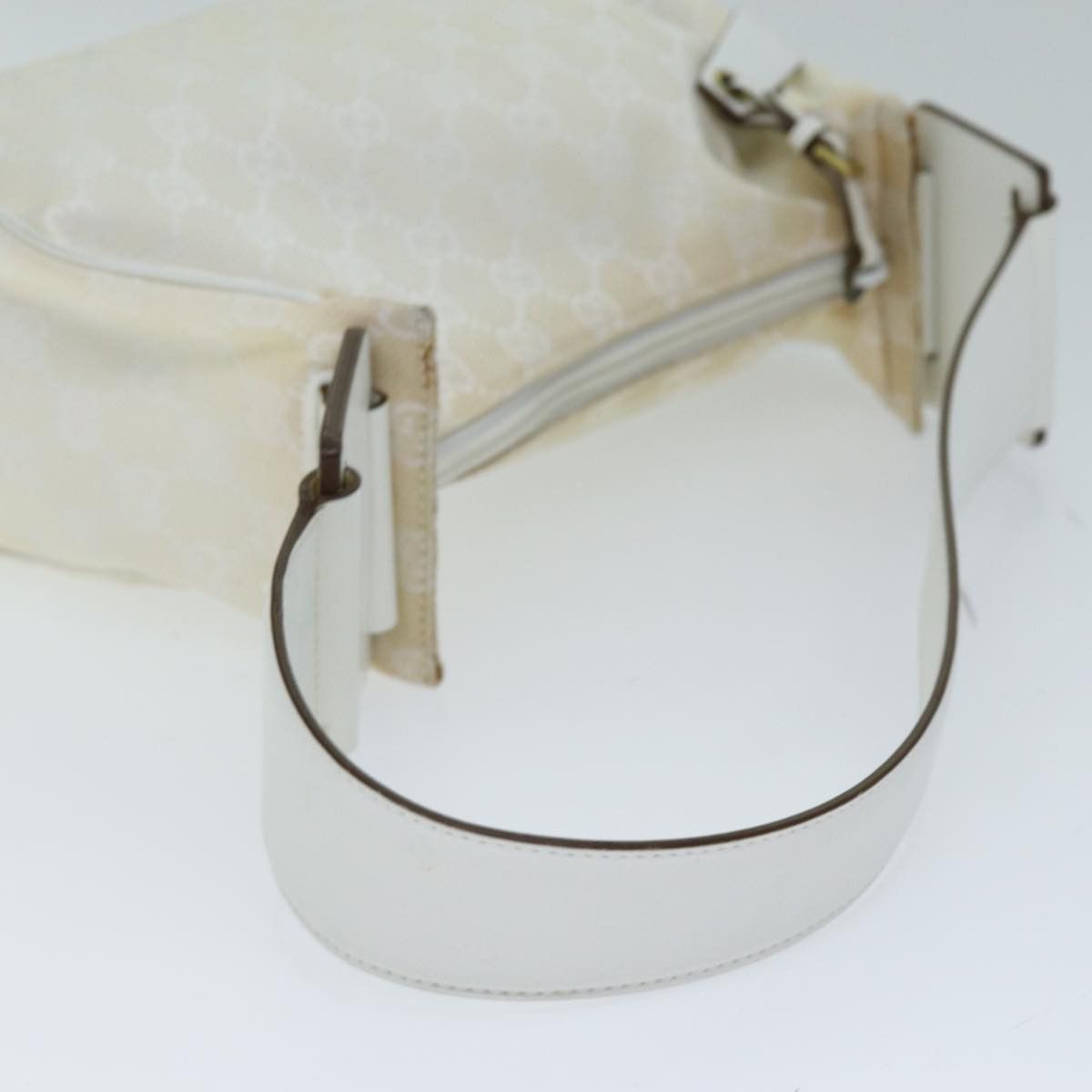 Gucci Gg Canvas White Canvas Shoulder Bag (Pre-Owned) Size ONE SIZE - 10 Thumbnail