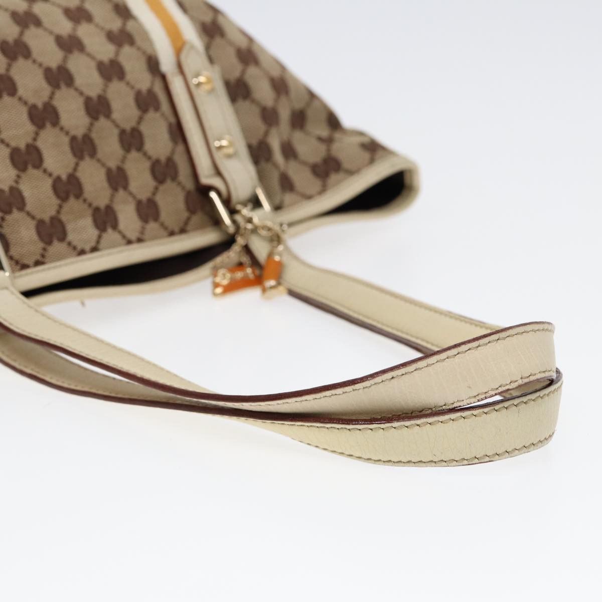 Gucci Sherry Beige Canvas Tote Bag (Pre-Owned) Size ONE SIZE - 4 Thumbnail