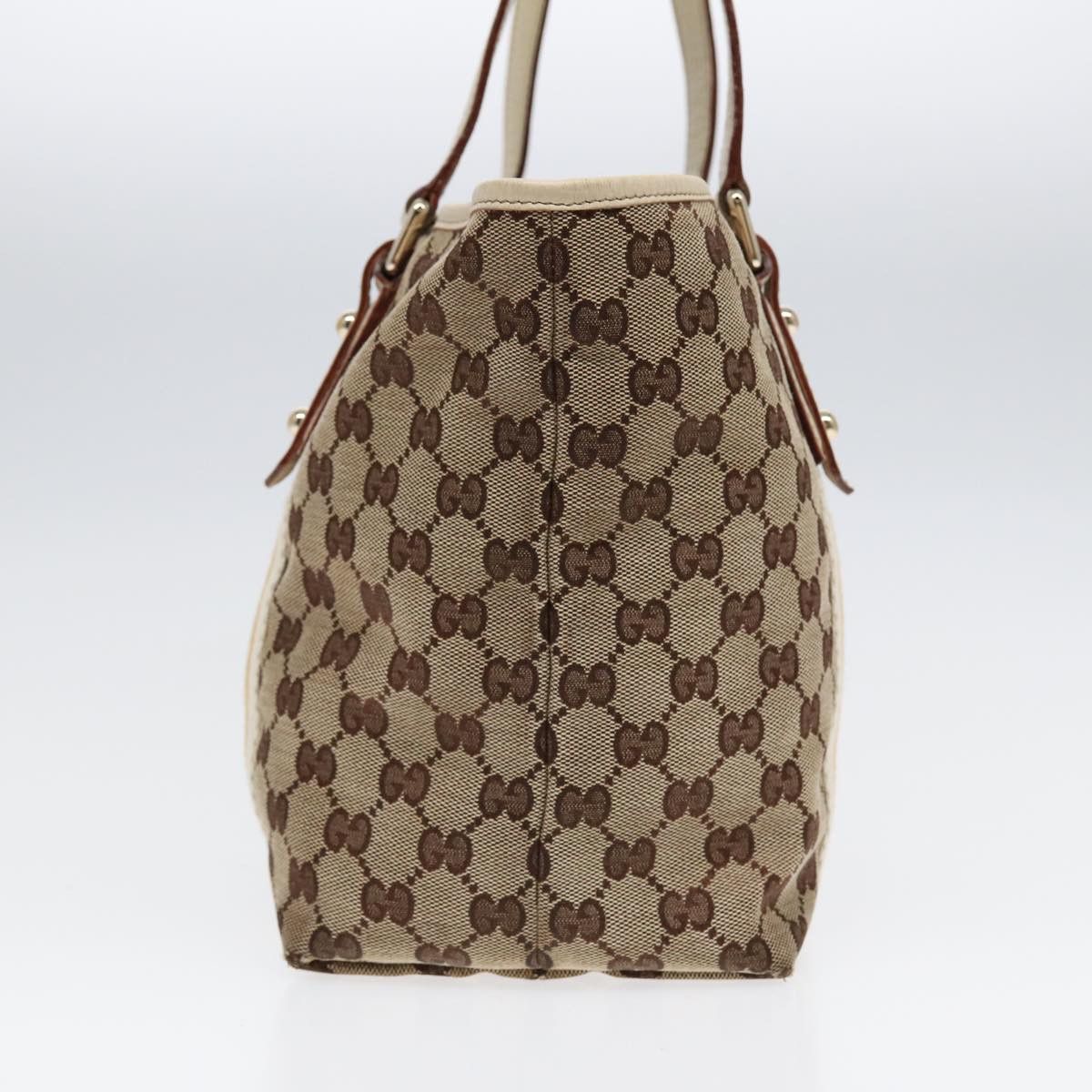 Gucci Sherry Beige Canvas Tote Bag (Pre-Owned) Size ONE SIZE - 10 Thumbnail