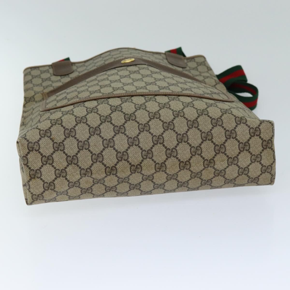 Gucci Gg Supreme Beige Canvas Tote Bag (Pre-Owned) Size ONE SIZE - 3 Thumbnail