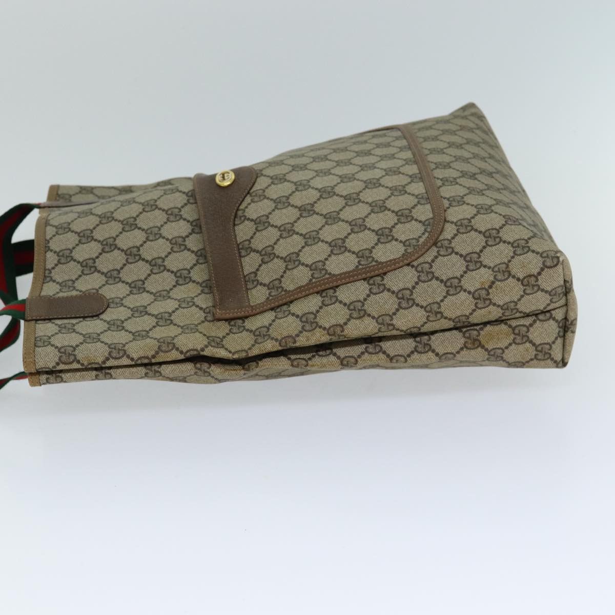 Gucci Gg Supreme Beige Canvas Tote Bag (Pre-Owned) Size ONE SIZE - 9 Thumbnail
