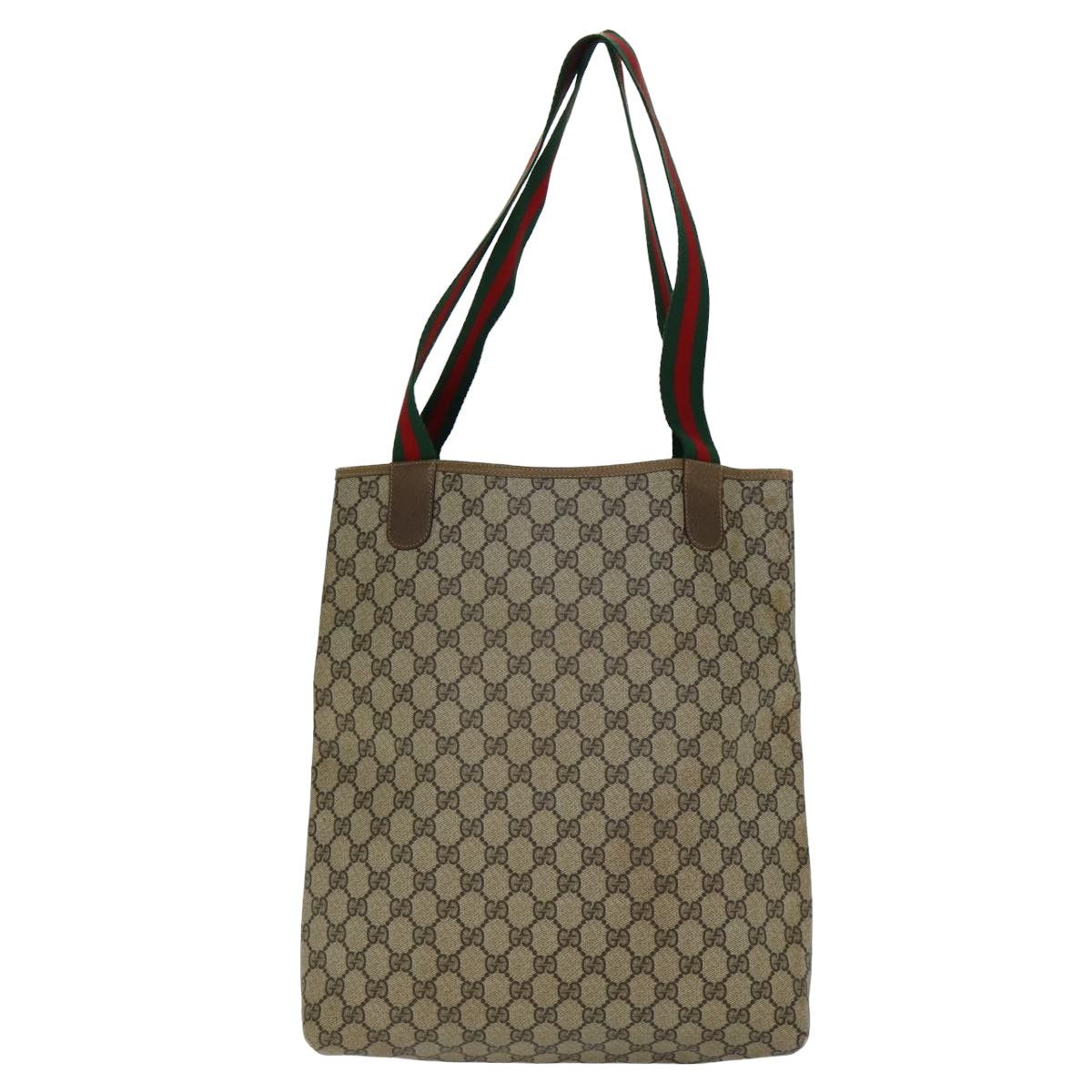 Gucci Gg Supreme Beige Canvas Tote Bag (Pre-Owned) Size ONE SIZE - 2 Thumbnail