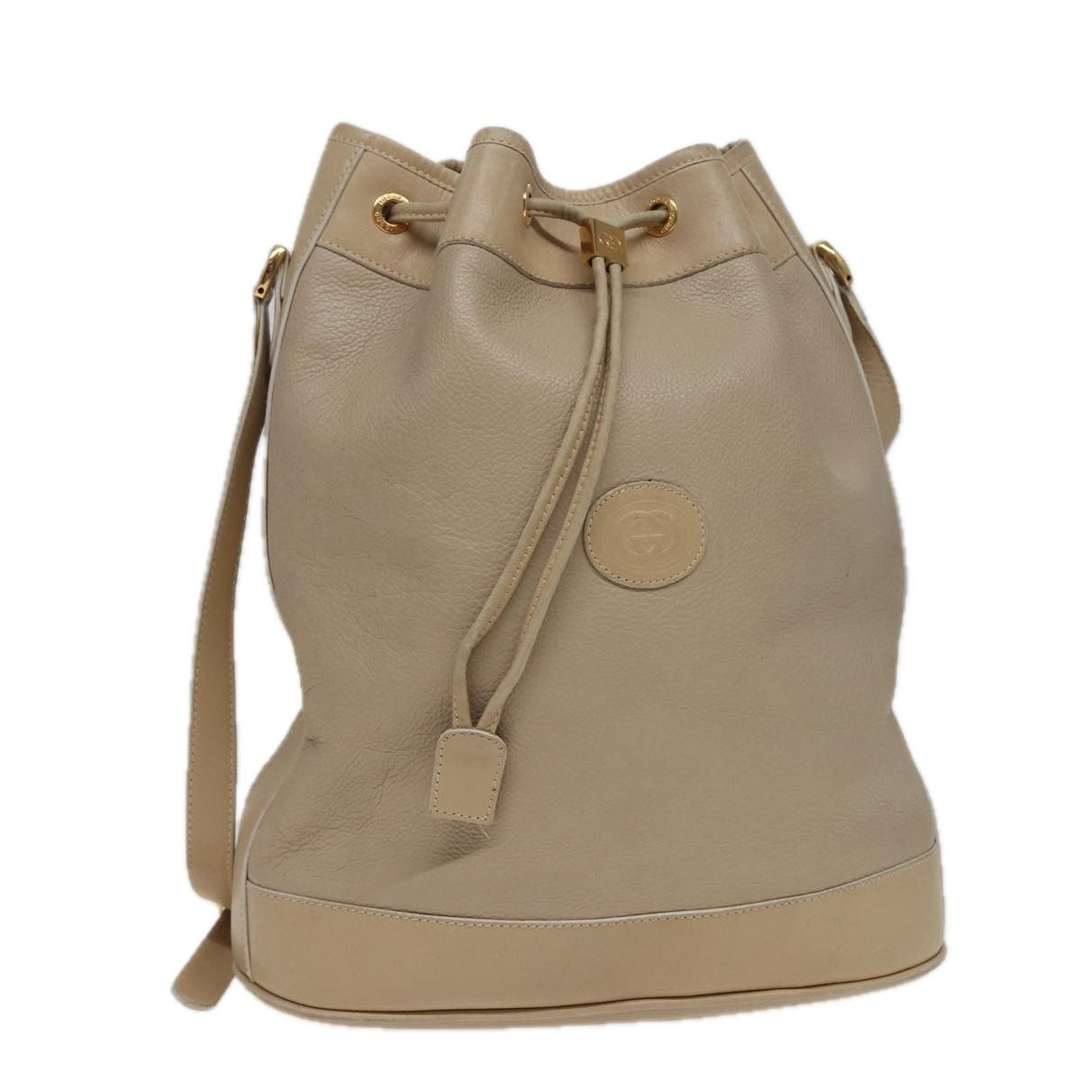 Gucci Beige Leather Shoulder Bag (Pre-Owned) Size ONE SIZE - 9 Thumbnail