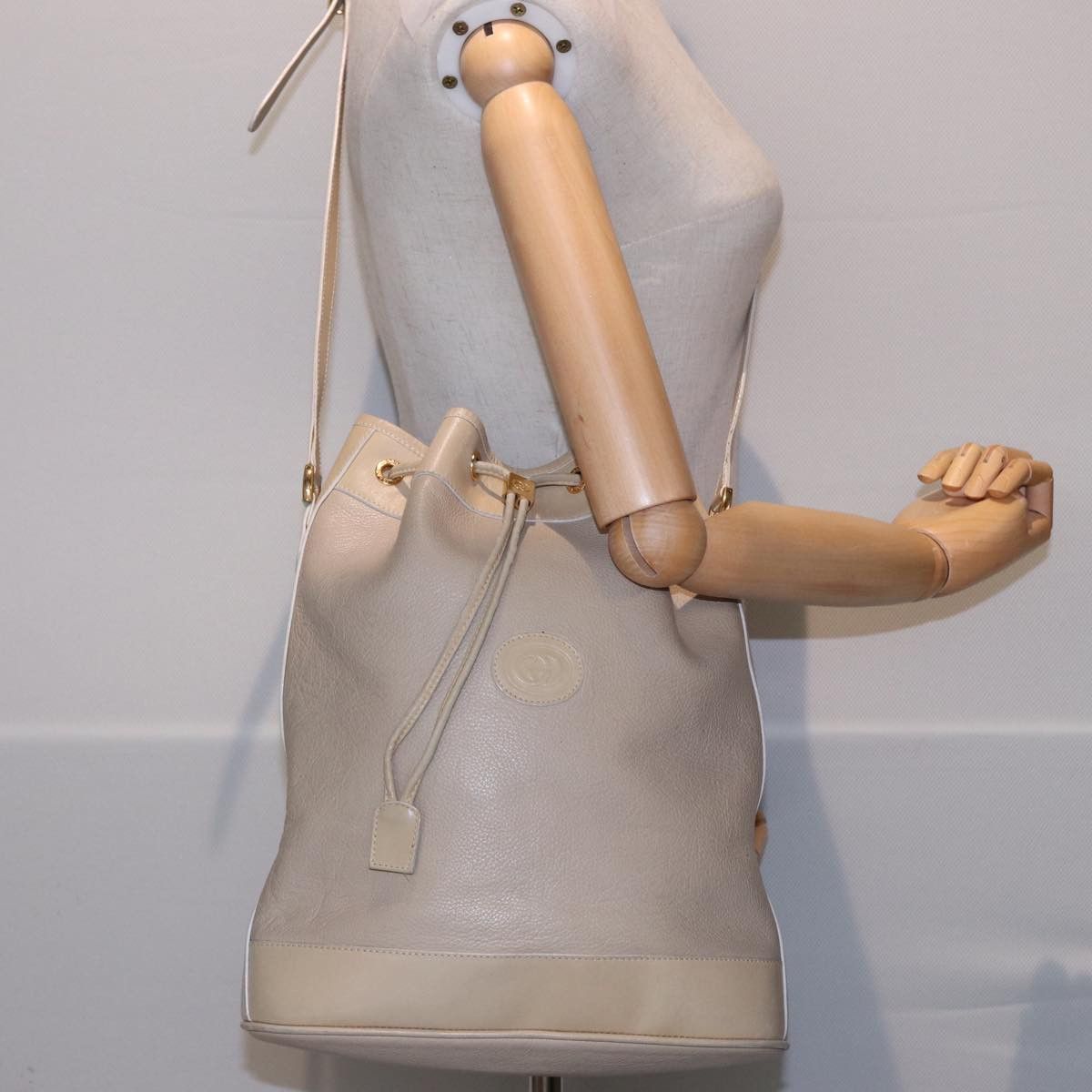 Gucci Beige Leather Shoulder Bag (Pre-Owned) Size ONE SIZE - 8 Thumbnail