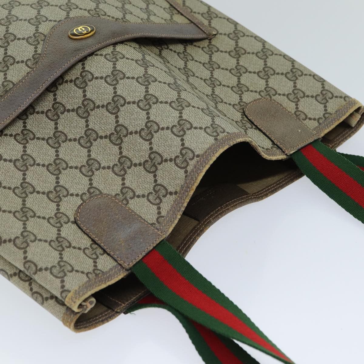 Gucci Gg Canvas Beige Canvas Tote Bag (Pre-Owned) Size ONE SIZE - 4 Thumbnail