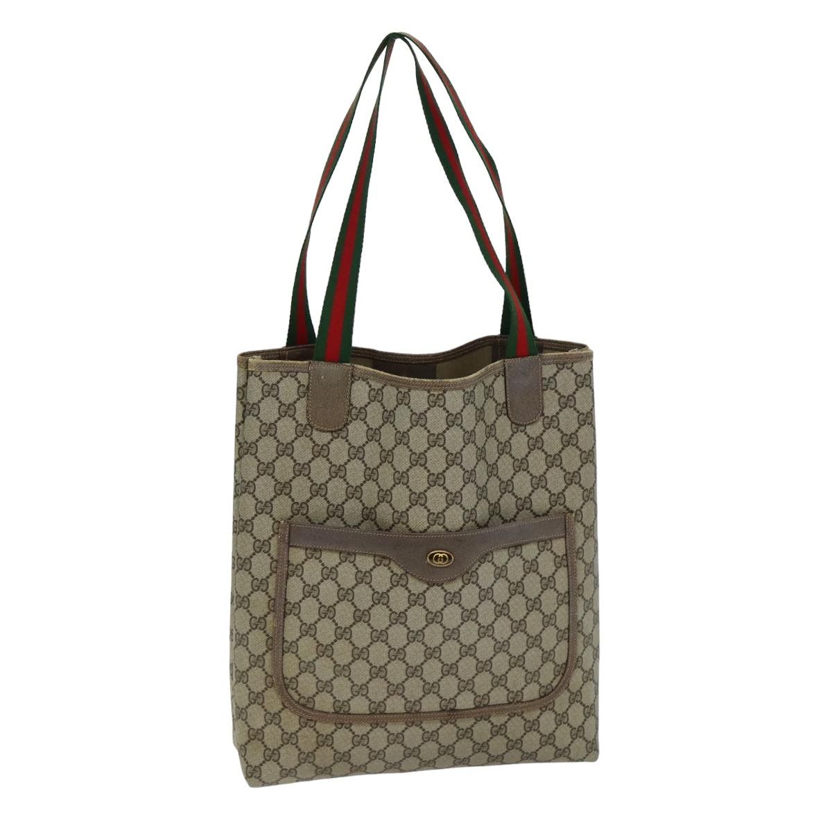 Gucci Gg Canvas Beige Canvas Tote Bag (Pre-Owned) Size ONE SIZE - 18 Thumbnail