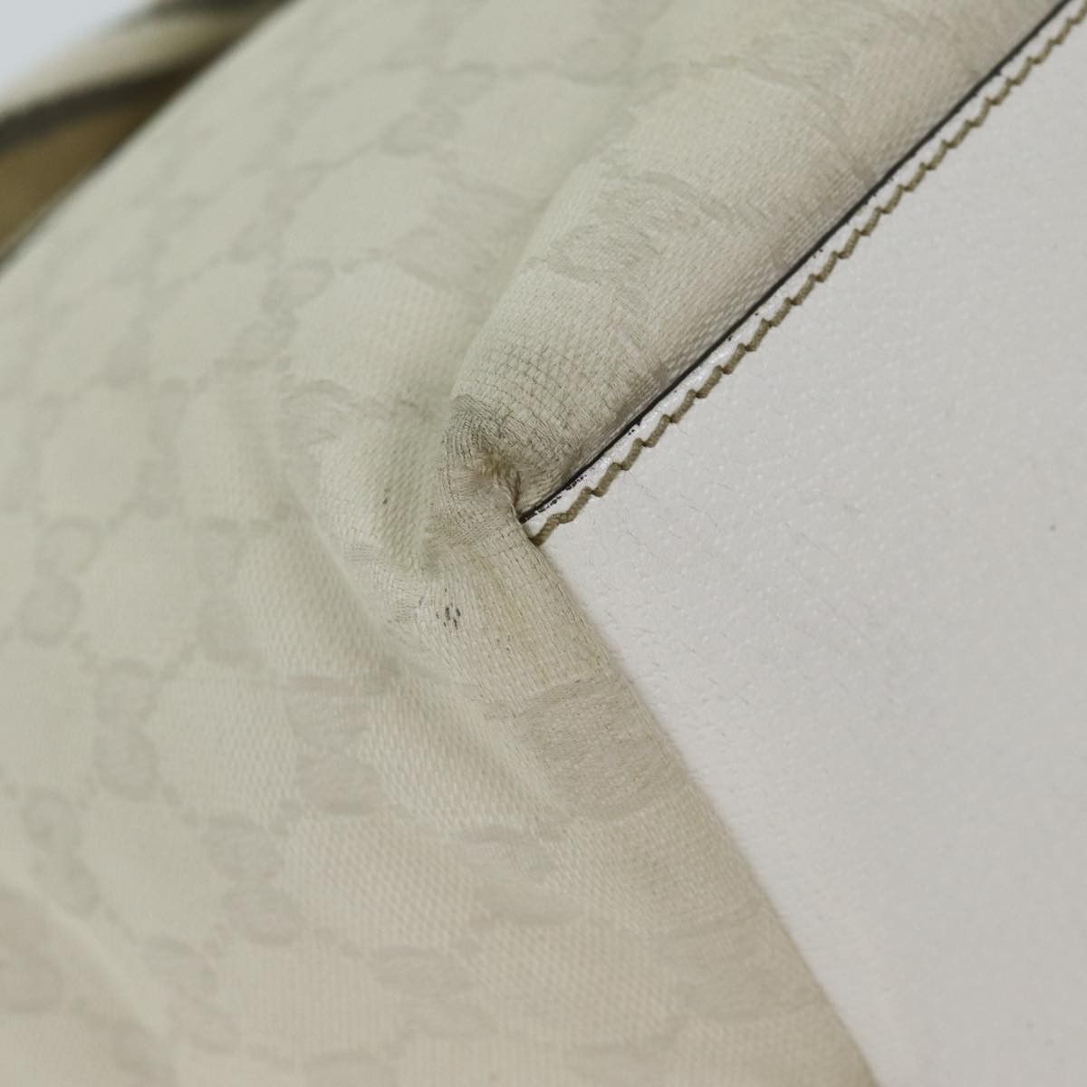 Gucci Gg Canvas White Canvas Tote Bag (Pre-Owned) Size ONE SIZE - 18 Thumbnail