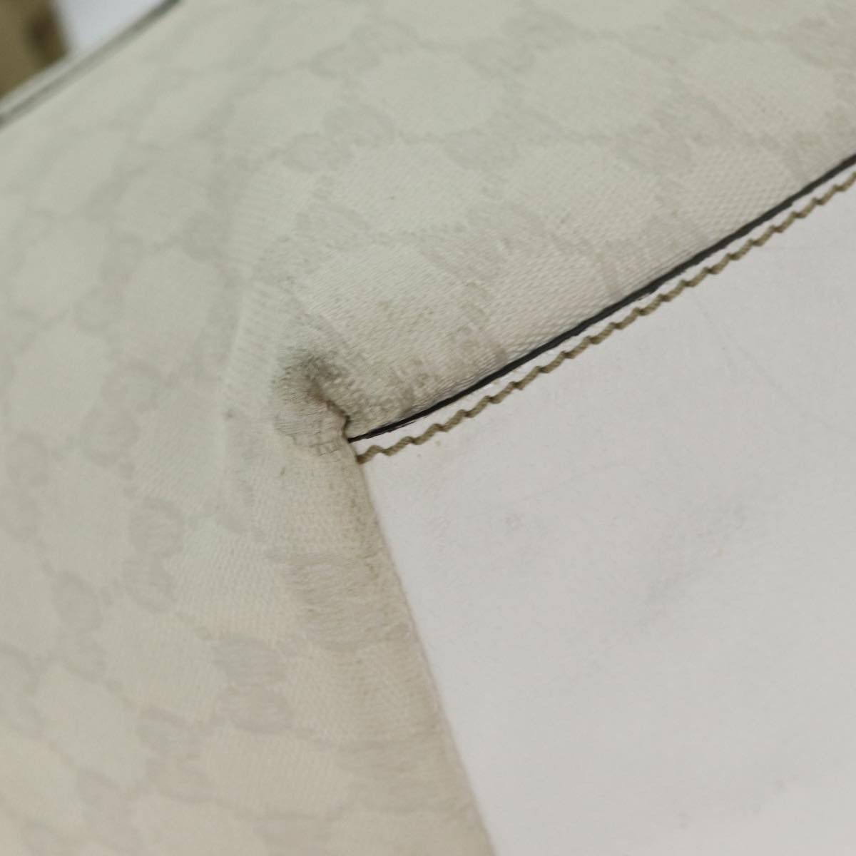 Gucci Gg Canvas White Canvas Tote Bag (Pre-Owned) Size ONE SIZE - 16 Thumbnail