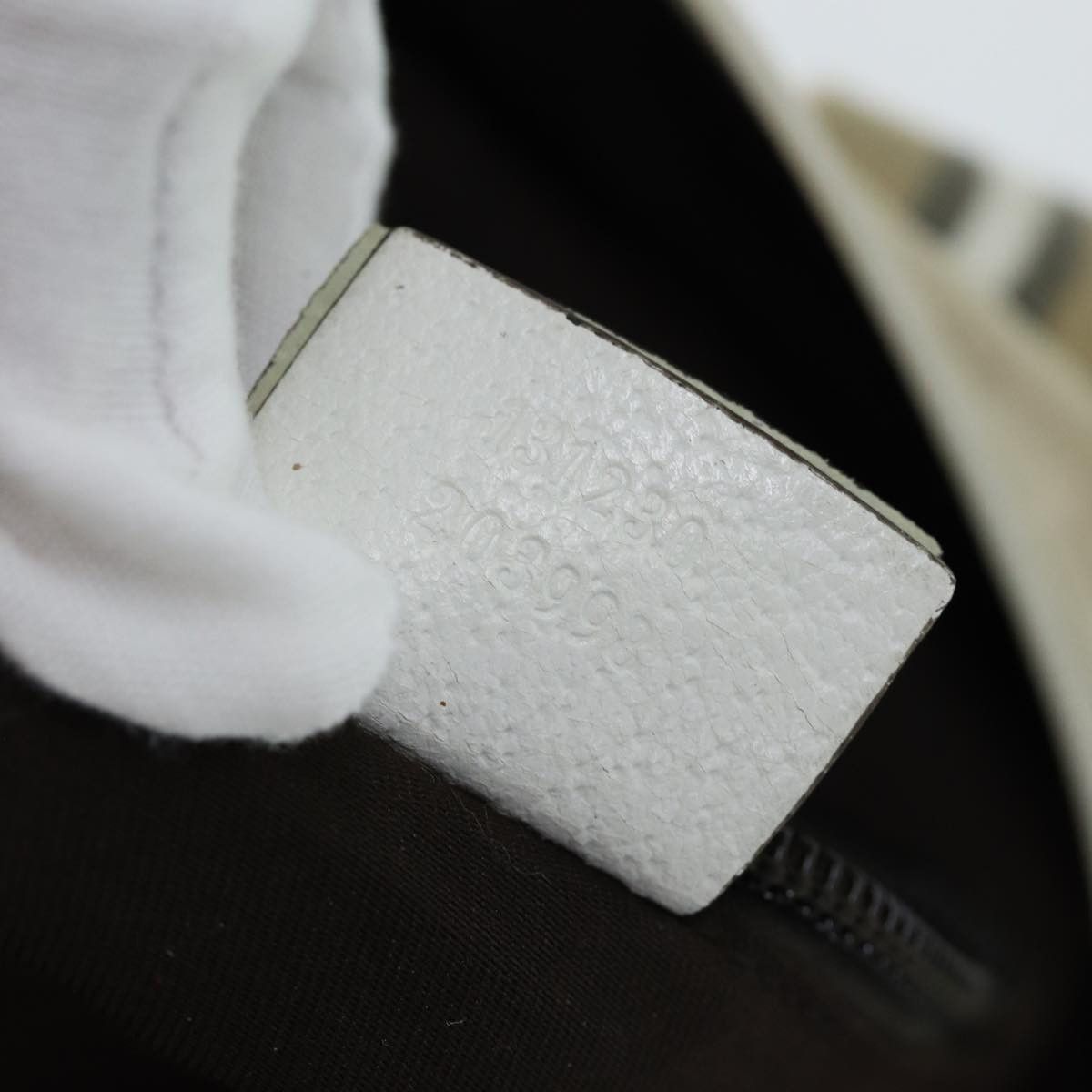 Gucci Gg Canvas White Canvas Tote Bag (Pre-Owned) Size ONE SIZE - 6 Thumbnail