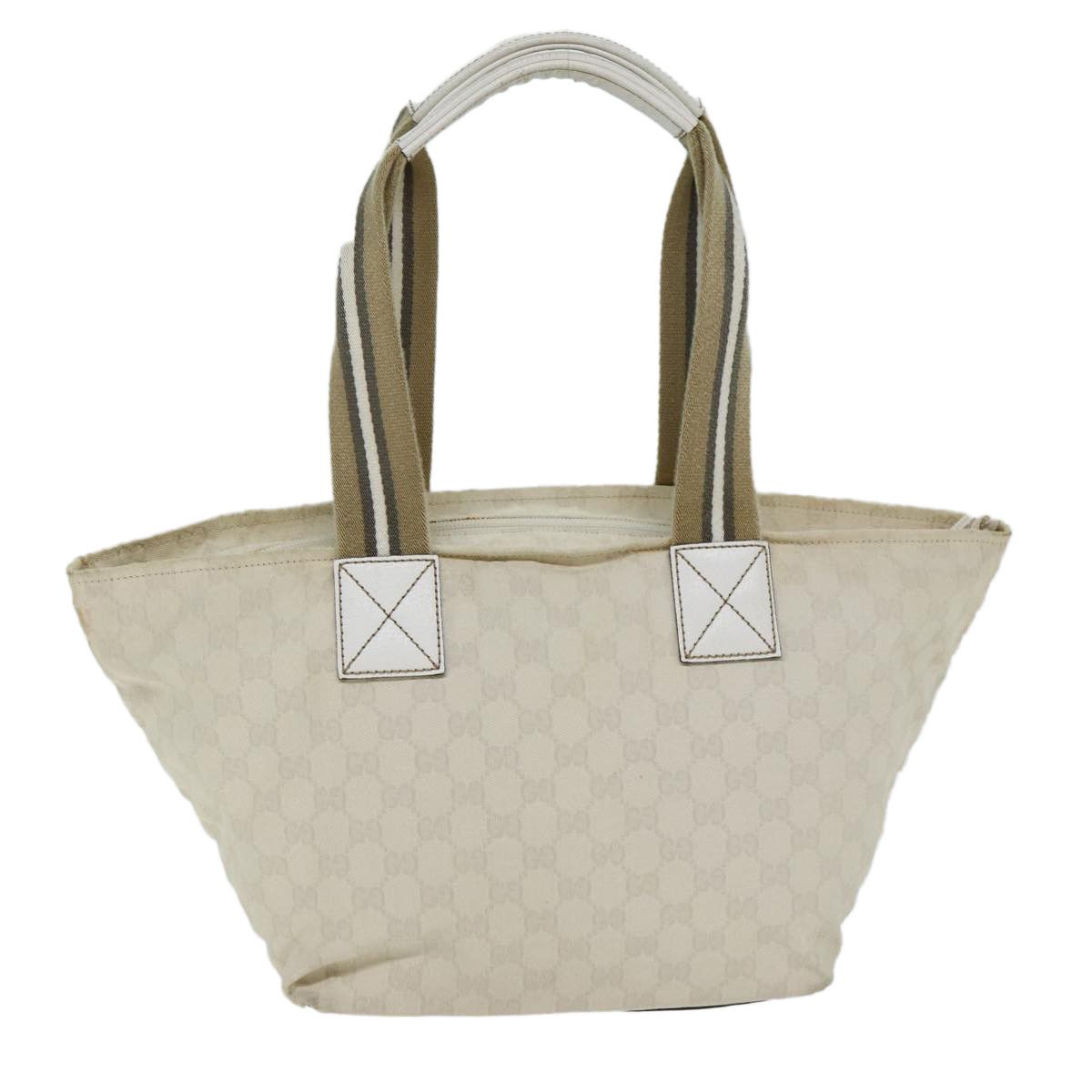 Gucci Gg Canvas White Canvas Tote Bag (Pre-Owned) Size ONE SIZE - 2 Thumbnail