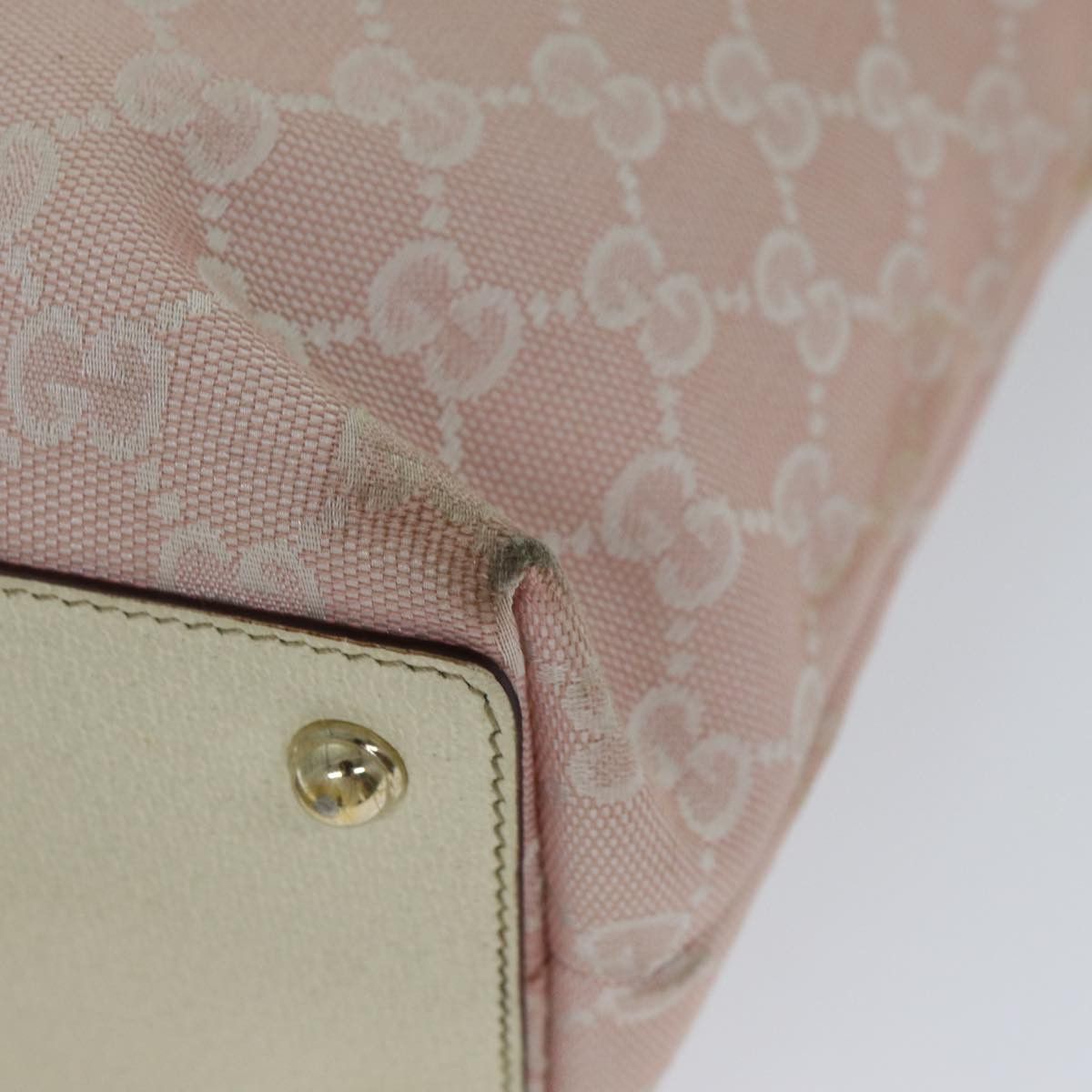 Gucci Gg Canvas Pink Canvas Tote Bag (Pre-Owned) Size ONE SIZE - 14 Thumbnail