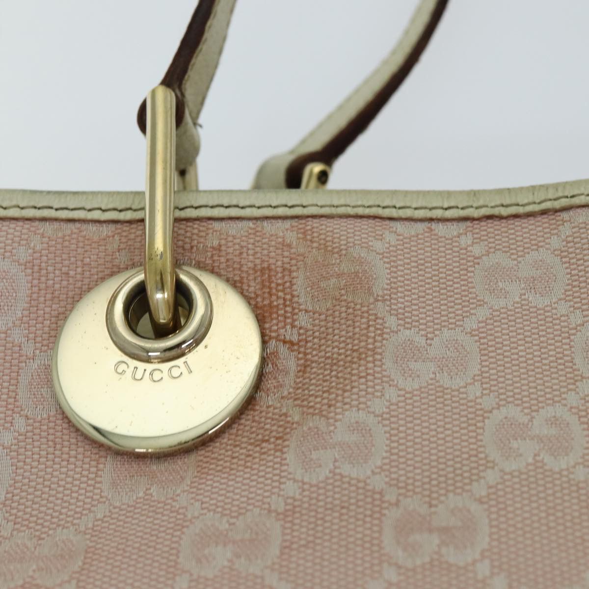 Gucci Gg Canvas Pink Canvas Tote Bag (Pre-Owned) Size ONE SIZE - 13 Thumbnail