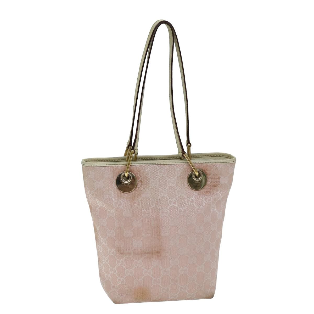 Gucci Gg Canvas Pink Canvas Tote Bag (Pre-Owned) Size ONE SIZE - 15 Thumbnail