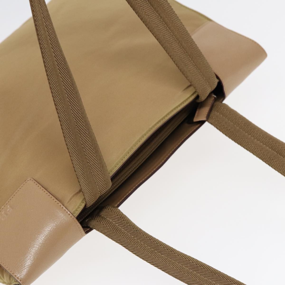 Prada Tessuto Beige Synthetic Tote Bag (Pre-Owned) Size ONE SIZE - 4 Thumbnail