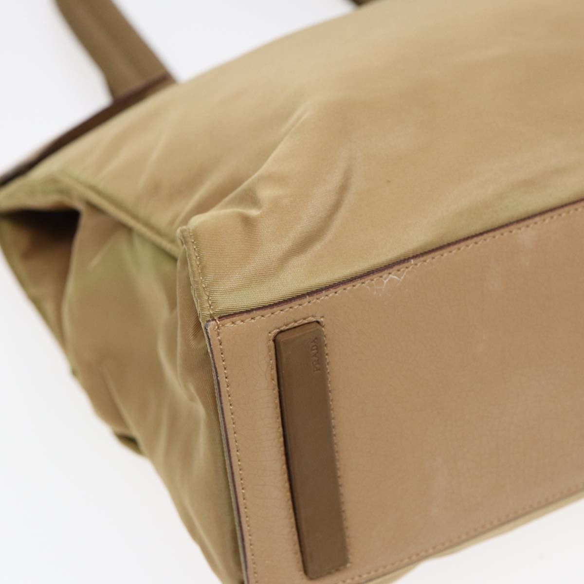 Prada Tessuto Beige Synthetic Tote Bag (Pre-Owned) Size ONE SIZE - 16 Thumbnail