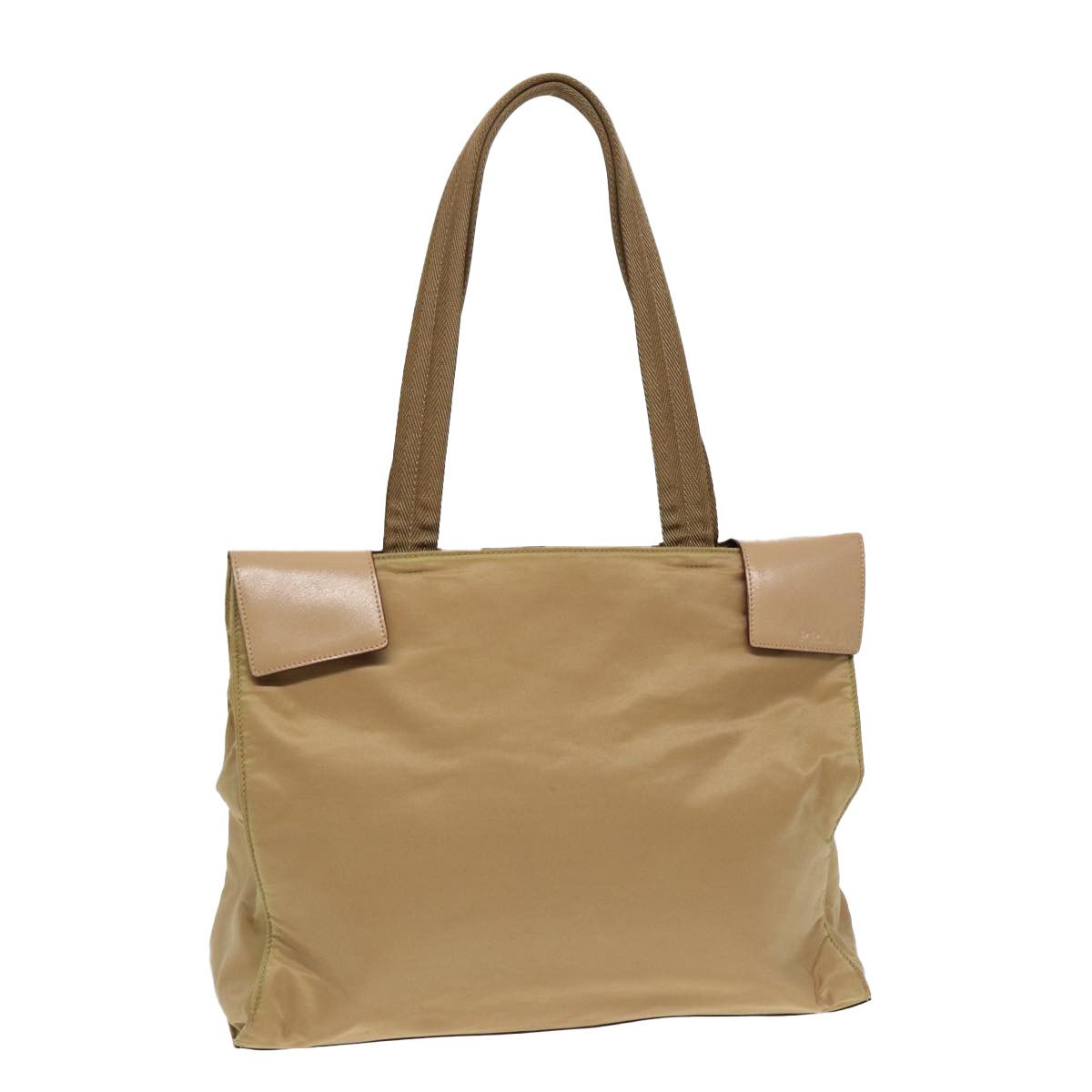 Prada Tessuto Beige Synthetic Tote Bag (Pre-Owned) Size ONE SIZE - 10 Thumbnail