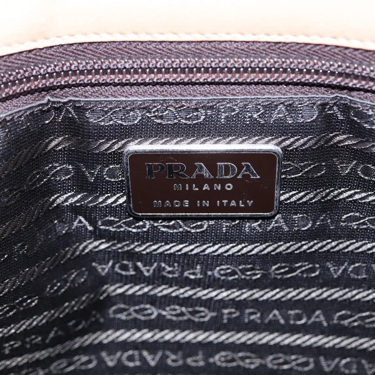 Prada Tessuto Beige Synthetic Tote Bag (Pre-Owned) Size ONE SIZE - 9 Thumbnail
