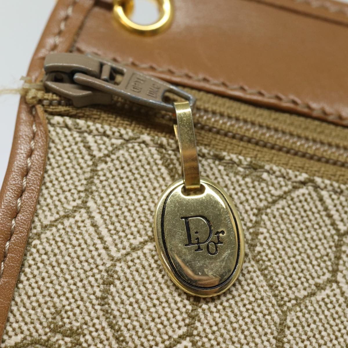 Dior Honeycomb Beige Canvas Clutch Bag (Pre-Owned) Size ONE SIZE - 14 Thumbnail