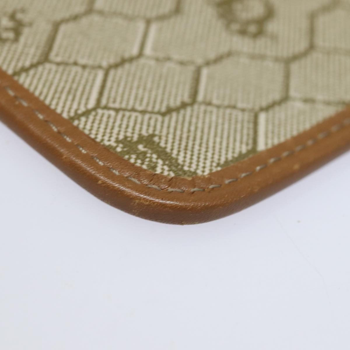 Dior Honeycomb Beige Canvas Clutch Bag (Pre-Owned) Size ONE SIZE - 12 Thumbnail