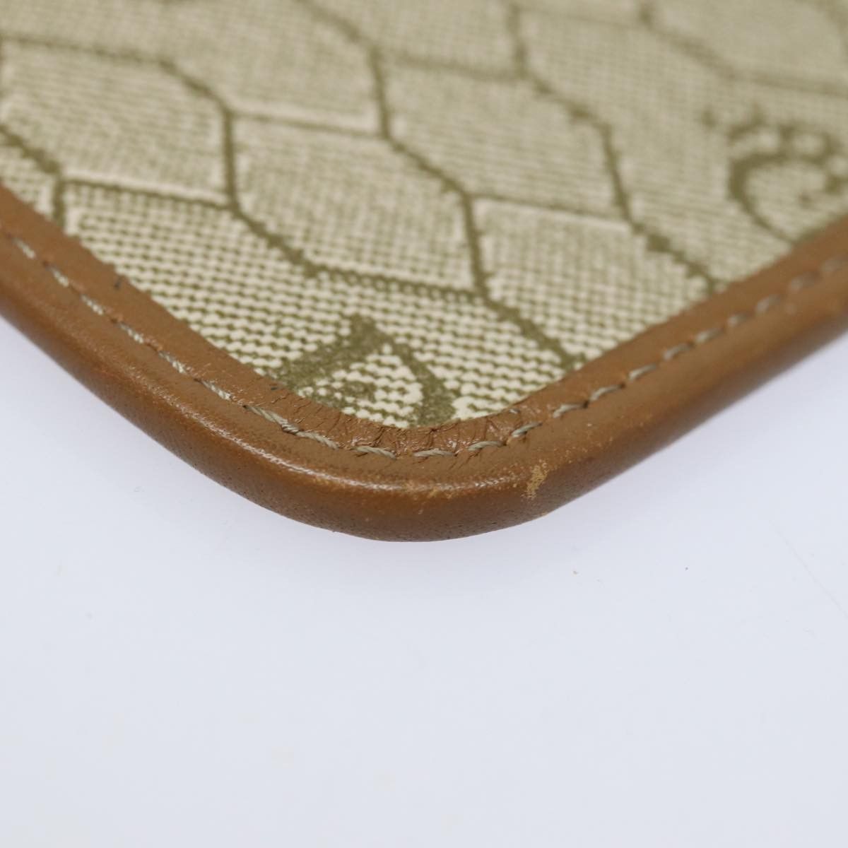 Dior Honeycomb Beige Canvas Clutch Bag (Pre-Owned) Size ONE SIZE - 11 Thumbnail