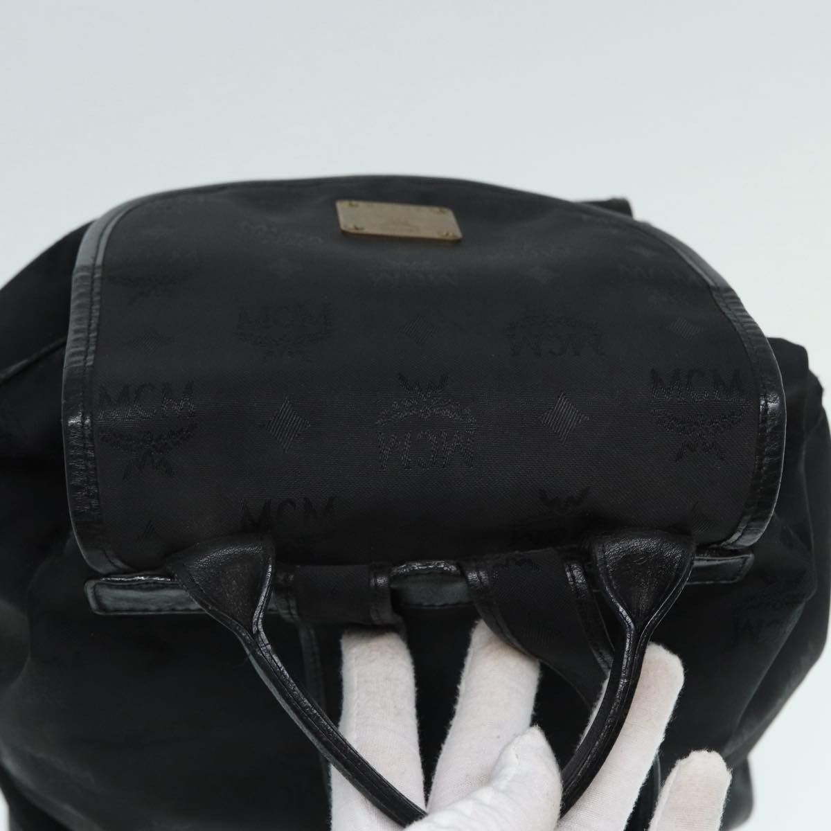 MCM Black Leather Backpack Bag (Pre-Owned) Size ONE SIZE - 4 Thumbnail